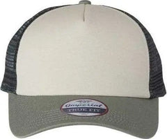 Imperial 1287 North Country Trucker Cap Stone Moss Charcoal Light Gray Dark Gray / One Size Fits Most