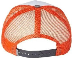 Imperial 1287 North Country Trucker Cap - White Charcoal Orange - White Dark Gray / One Size Fits Most
