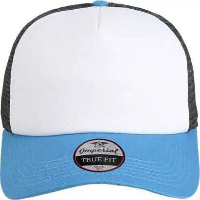 Imperial 1287 North Country Trucker Cap - White Nassau Charcoal - White Dark Gray / One Size Fits Most