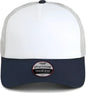 Imperial 1287 North Country Trucker Cap White Navy Grey White Navy / One Size Fits Most