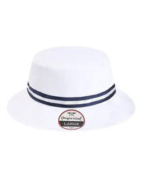 Imperial 1371P The Oxford Performance Bucket Hat - White Navy - White Navy / One Size Fits Most