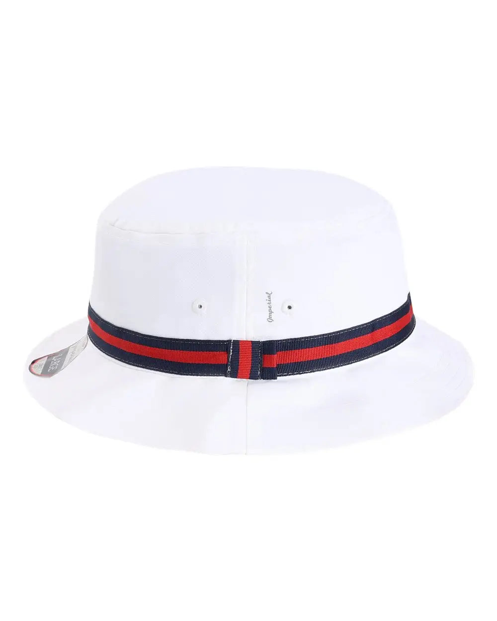 Imperial 1371P The Oxford Performance Bucket Hat - White Navy Red - White Navy Red / One Size Fits Most