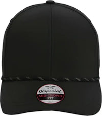 Imperial 6054 The Habanero Performance Rope Cap Black Black / One Size Fits Most