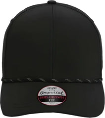 Imperial 6054 The Habanero Performance Rope Cap - Black - Black / One Size Fits Most