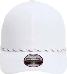 Imperial 6054 The Habanero Performance Rope Cap - White - White / One Size Fits Most