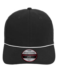 Imperial 7054 The Wingman Cap - Black White - Black White / One Size Fits Most