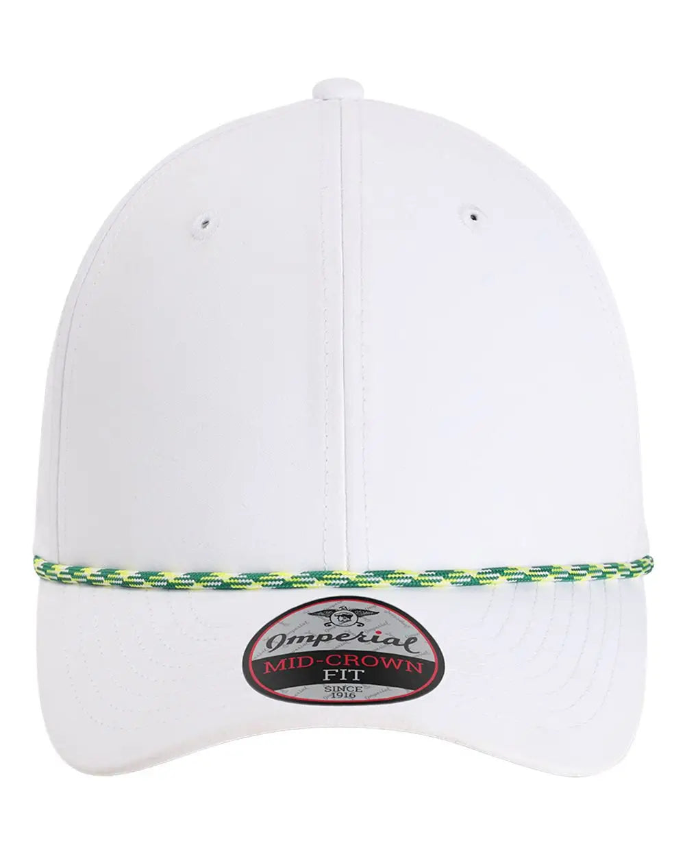 Imperial 7054 The Wingman Cap - White Green Yellow - White/ Green/ Yellow / One Size Fits Most