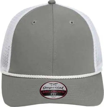 Imperial 7055 The Night Owl Performance Rope Cap - Gray White - Gray White / One Size Fits Most