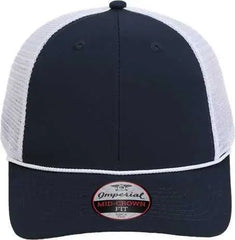 Imperial 7055 The Night Owl Performance Rope Cap - Navy White - Navy White / One Size Fits Most