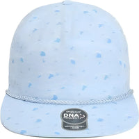 Imperial DNA010 The Aloha Rope Cap - Blue Waves - Columbia Blue / One Size Fits Most