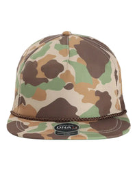Imperial DNA010 The Aloha Rope Cap - Frog Skin Camo Brown - Multi-Colored / One Size Fits Most