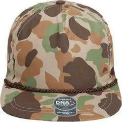 Imperial DNA010 The Aloha Rope Cap - Frog Skin Camo Brown - Multi-Colored / One Size Fits Most