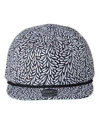 Imperial DNA010 The Aloha Rope Cap - Throwback Black - Black White / One Size Fits Most