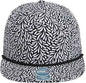Imperial DNA010 The Aloha Rope Cap - Throwback Black - Black White / One Size Fits Most