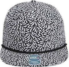 Imperial DNA010 The Aloha Rope Cap - Throwback Black - Black White / One Size Fits Most