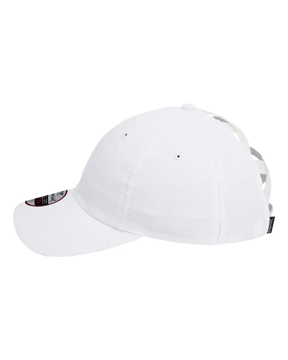 Imperial L338 The Hinsen Women’s Performance Ponytail Cap - White - White / One Size Fits Most