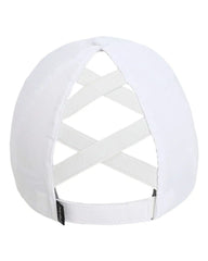 Imperial L338 The Hinsen Women’s Performance Ponytail Cap - White - White / One Size Fits Most