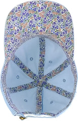 Infinity Her CASSIE Women’s Pigment-Dyed Fashion Undervisor Cap - Cashmere Blue Floral - Multi-Colored / One Size Fits