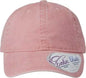 Infinity Her CASSIE Women’s Pigment-Dyed Fashion Undervisor Cap - Dusty Pink Floral - Multi-Colored / One Size Fits Most