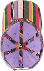 Infinity Her CASSIE Women’s Pigment-Dyed Fashion Undervisor Cap - Lavender Stripes - Purple / One Size Fits Most
