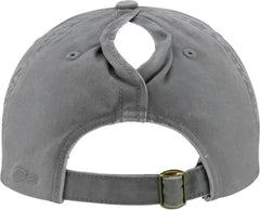 Infinity Her CASSIE Women’s Pigment-Dyed Fashion Undervisor Cap - Light Gray Polka Dots - Multi-Colored / One Size Fits