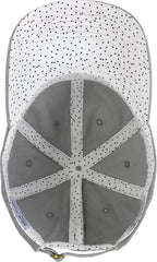 Infinity Her CASSIE Women’s Pigment-Dyed Fashion Undervisor Cap - Light Gray Polka Dots - Multi-Colored / One Size Fits