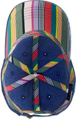 Infinity Her CASSIE Women’s Pigment-Dyed Fashion Undervisor Cap - Navy Stripes - Multi-Colored / One Size Fits Most