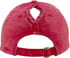 Infinity Her CASSIE Women’s Pigment-Dyed Fashion Undervisor Cap - Red Leopard - Multi-Colored / One Size Fits Most