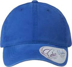 Infinity Her CASSIE Women’s Pigment-Dyed Fashion Undervisor Cap - Royal Floral - Multi-Colored / One Size Fits Most