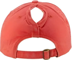 Infinity Her CASSIE Women’s Pigment-Dyed Fashion Undervisor Cap - Sherbet Stripes - Multi-Colored / One Size Fits Most