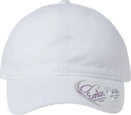 Infinity Her CASSIE Women’s Pigment-Dyed Fashion Undervisor Cap - White Floral - Multi-Colored / One Size Fits Most