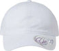 Infinity Her CASSIE Women’s Pigment-Dyed Fashion Undervisor Cap - White Floral - Multi-Colored / One Size Fits Most