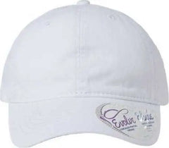 Infinity Her CASSIE Women’s Pigment-Dyed Fashion Undervisor Cap - White Floral - Multi-Colored / One Size Fits Most