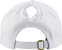 Infinity Her CASSIE Women’s Pigment-Dyed Fashion Undervisor Cap - White Floral - Multi-Colored / One Size Fits Most