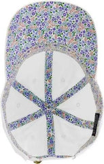 Infinity Her CASSIE Women’s Pigment-Dyed Fashion Undervisor Cap - White Floral - Multi-Colored / One Size Fits Most