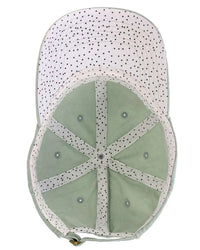 Infinity Her CASSIE Women’s Pigment-Dyed with Fashion Undervisor Cap - Sage Polka Dots - Multi-Colored / One Size Fits