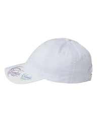 Infinity Her CASSIE Women’s Pigment-Dyed with Fashion Undervisor Cap - White Floral - Multi-Colored / One Size Fits Most