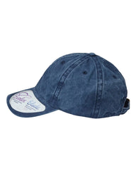 Infinity Her CASSIE Women’s Pigment-Dyed with Fashion Undervisor Cap - Navy Stripes - Multi-Colored / One Size Fits Most
