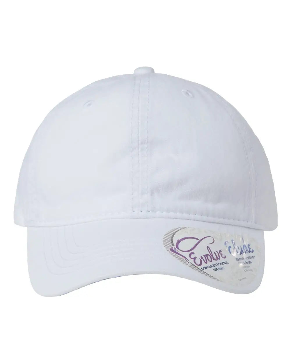 Infinity Her CASSIE Women’s Pigment-Dyed with Fashion Undervisor Cap - White Floral - Multi-Colored / One Size Fits Most