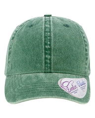 Infinity Her CASSIE Women’s Pigment-Dyed with Fashion Undervisor Cap - Jade Daisy - Jade/ Daisy / One Size Fits Most