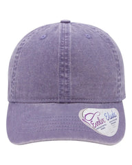 Infinity Her CASSIE Women’s Pigment-Dyed with Fashion Undervisor Cap - Violet Floral - Violet/ Floral / One Size Fits