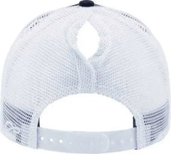 Infinity Her CHARLIE Women’s Modern Trucker Cap - Black White - Black White / One Size Fits Most