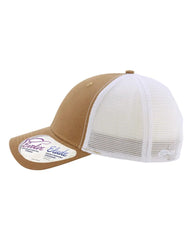 Infinity Her CHARLIE Women’s Modern Trucker Cap - Caramel White - Caramel/ White / One Size Fits Most