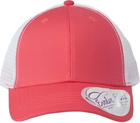 Infinity Her CHARLIE Women’s Modern Trucker Cap - Coral White - Coral White / One Size Fits Most