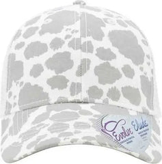 Infinity Her CHARLIE Women’s Modern Trucker Cap - Gray Cow White - Gray White / One Size Fits Most