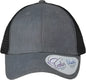 Infinity Her CHARLIE Women’s Modern Trucker Cap - Heather Gray Black - Gray Black / One Size Fits Most