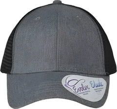 Infinity Her CHARLIE Women’s Modern Trucker Cap - Heather Gray Black - Gray Black / One Size Fits Most