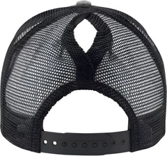 Infinity Her CHARLIE Women’s Modern Trucker Cap - Heather Gray Black - Gray Black / One Size Fits Most