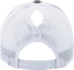 Infinity Her CHARLIE Women’s Modern Trucker Cap - Heather Gray White - Gray White / One Size Fits Most