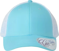 Infinity Her CHARLIE Women’s Modern Trucker Cap - Light Blue White - Columbia Blue White / One Size Fits Most